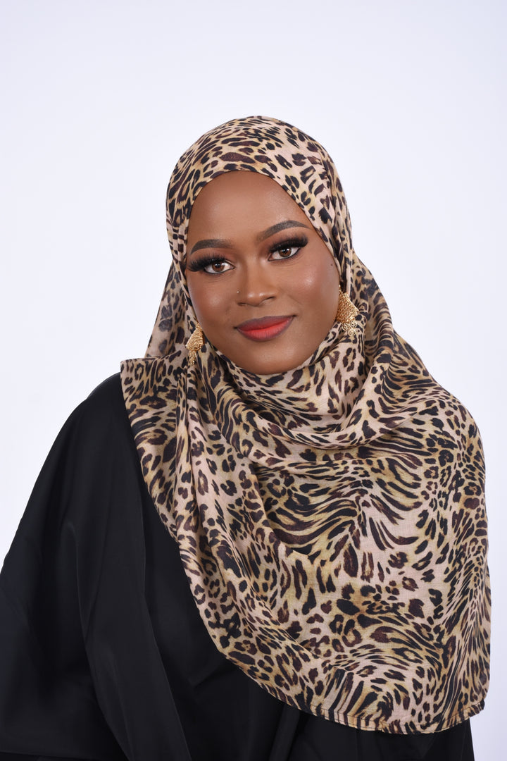 Cheetah Print Hijabs -