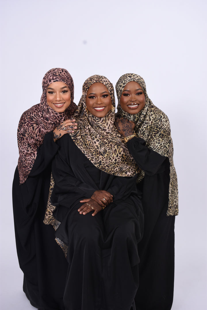 Cheetah Print Hijabs -