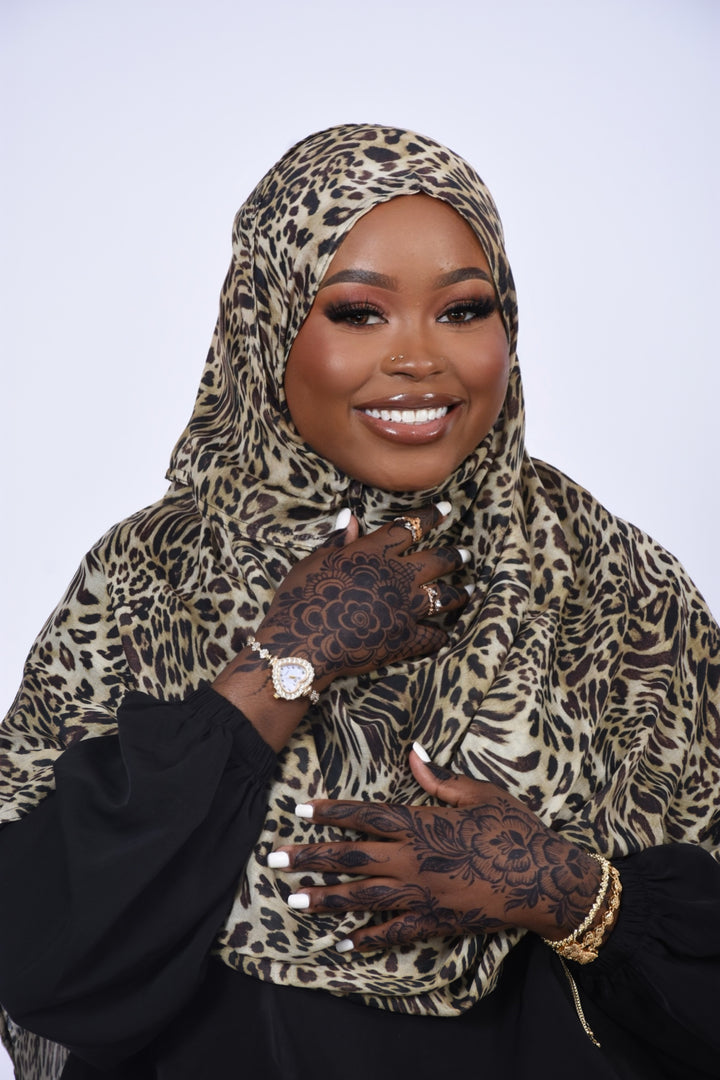 Cheetah Print Hijabs -